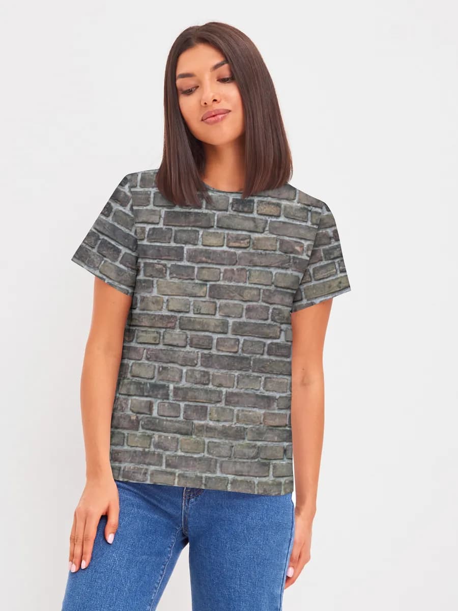 Camiseta básica de algodón para mujer