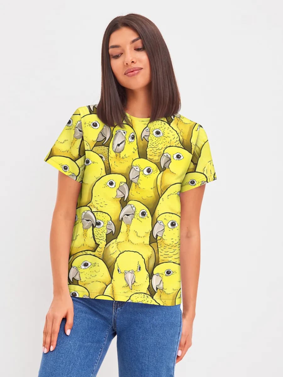 Camiseta básica de algodón para mujer