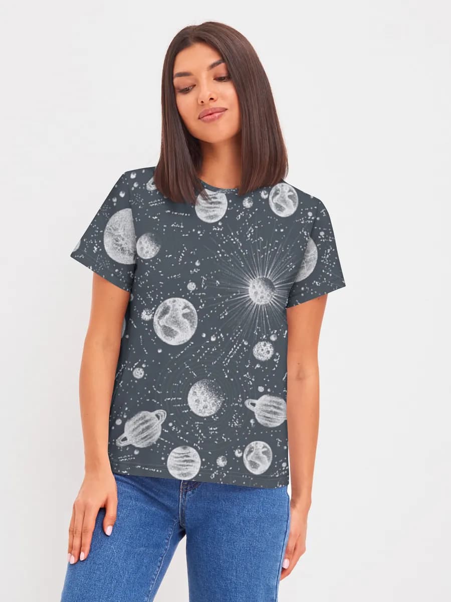 レディース ベーシック コットンTシャツ