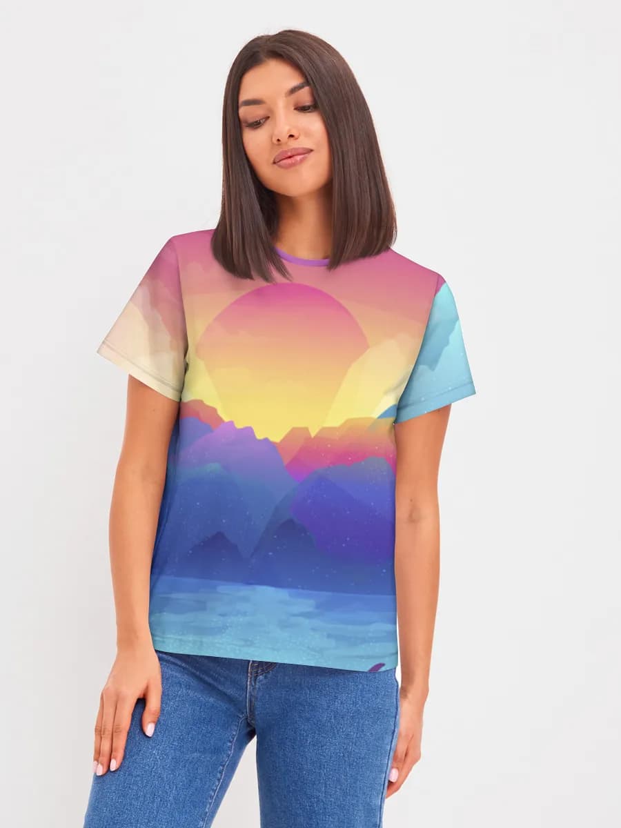 Damen Basic Baumwoll T-Shirt