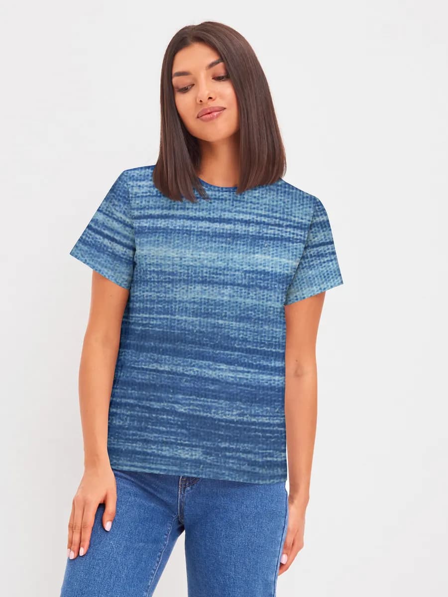 Camiseta básica de algodón para mujer