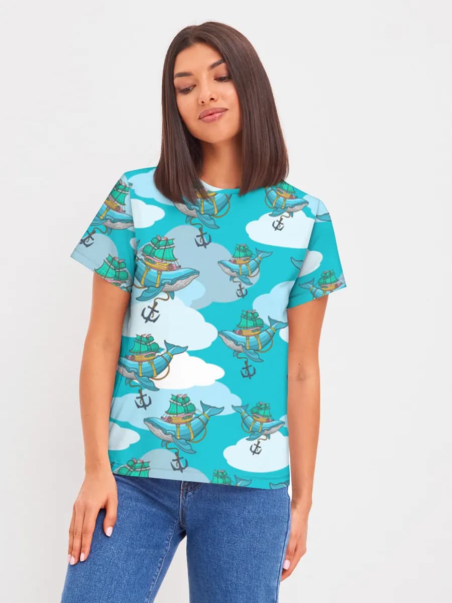 Damen Basic Baumwoll T-Shirt