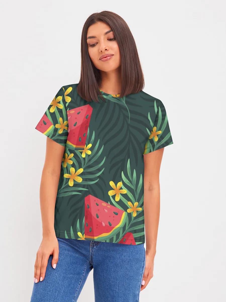 Women's basic cotton T-shirt