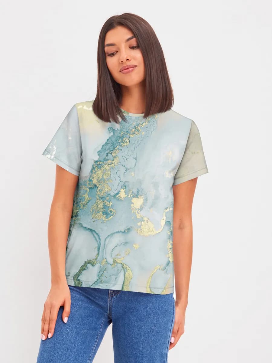 Damen Basic Baumwoll T-Shirt