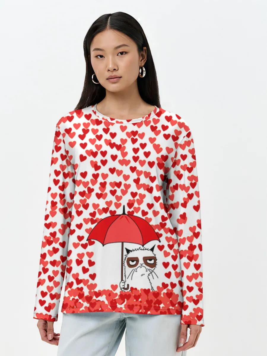 Women's long sleeve shirt. Cotton