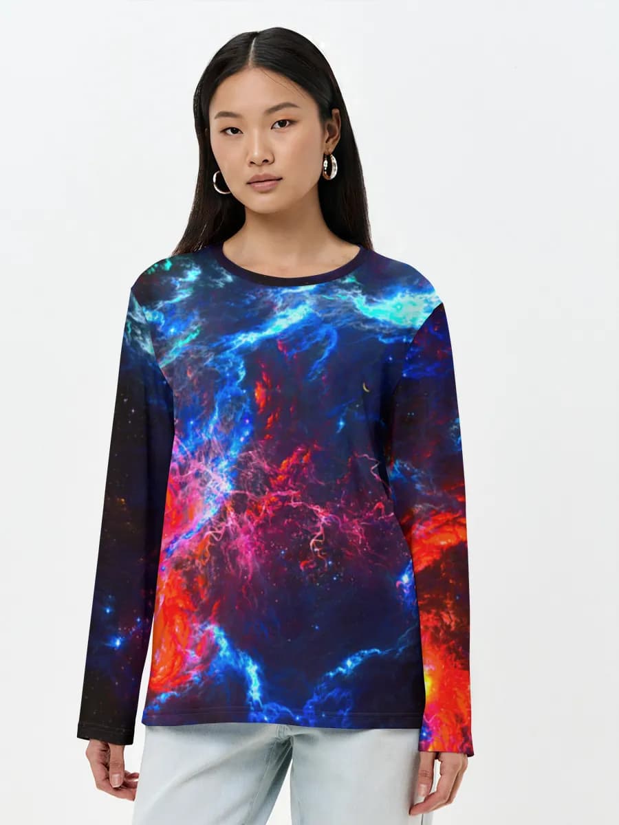 T-shirt Coton Manches Longues Femme