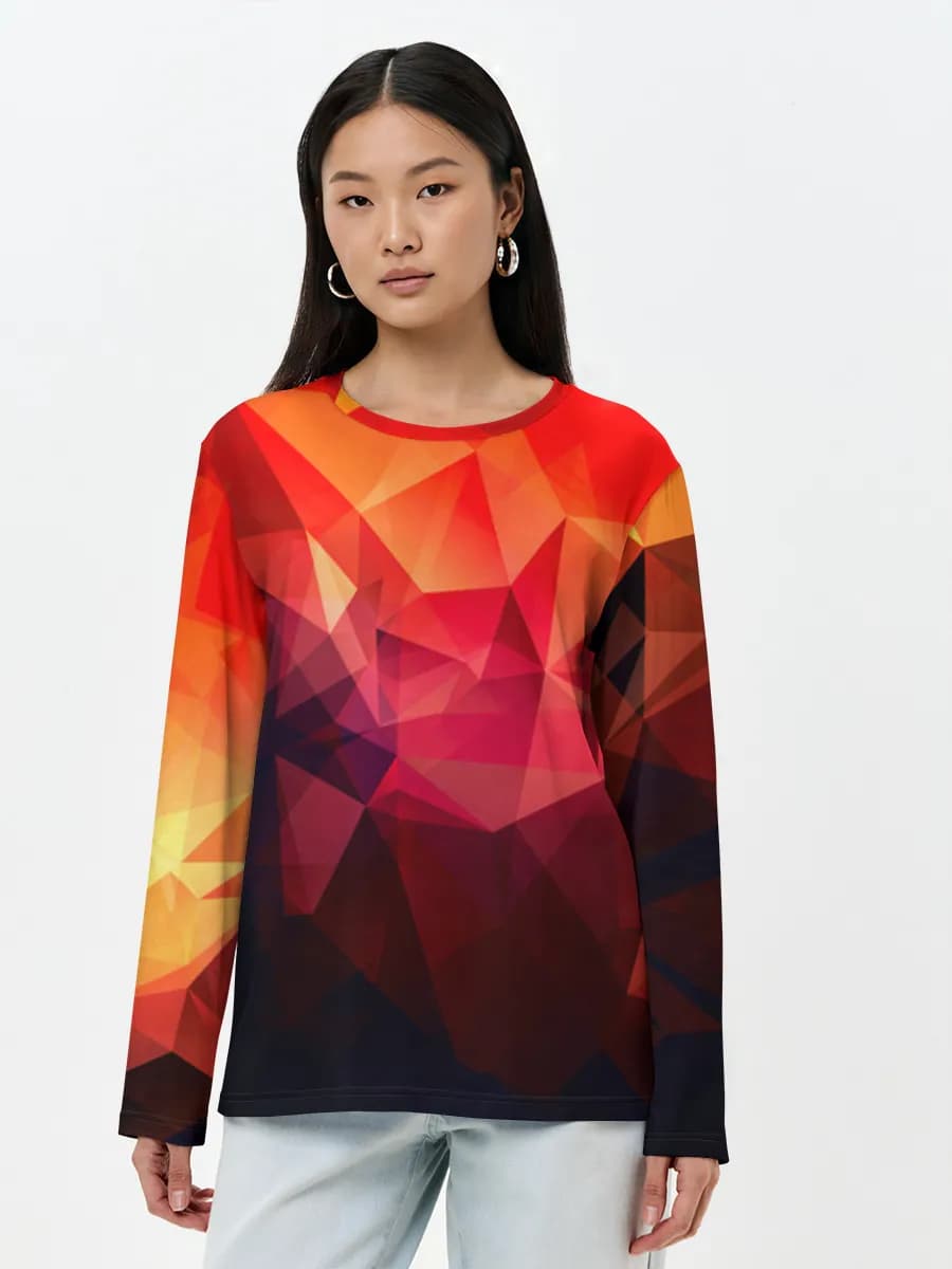 Women's long sleeve shirt. Cotton