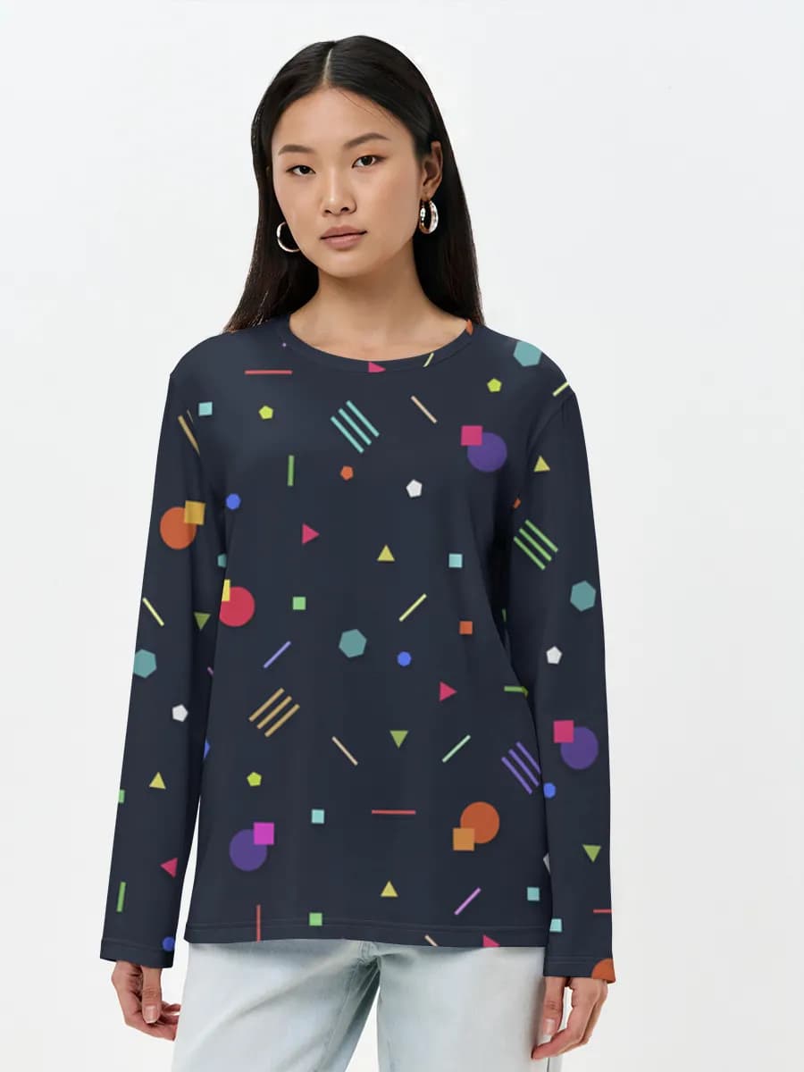 Women's long sleeve shirt. Cotton