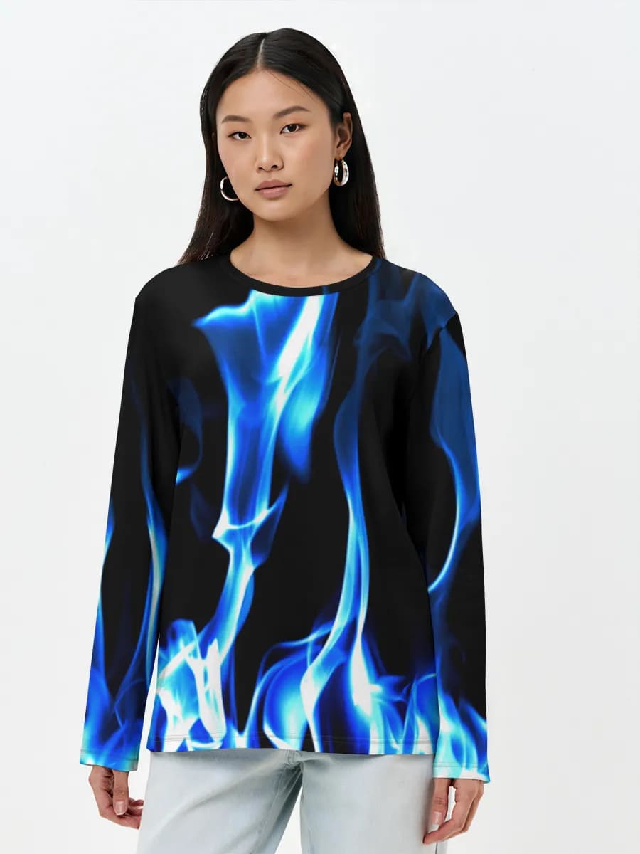 Women's long sleeve shirt. Cotton
