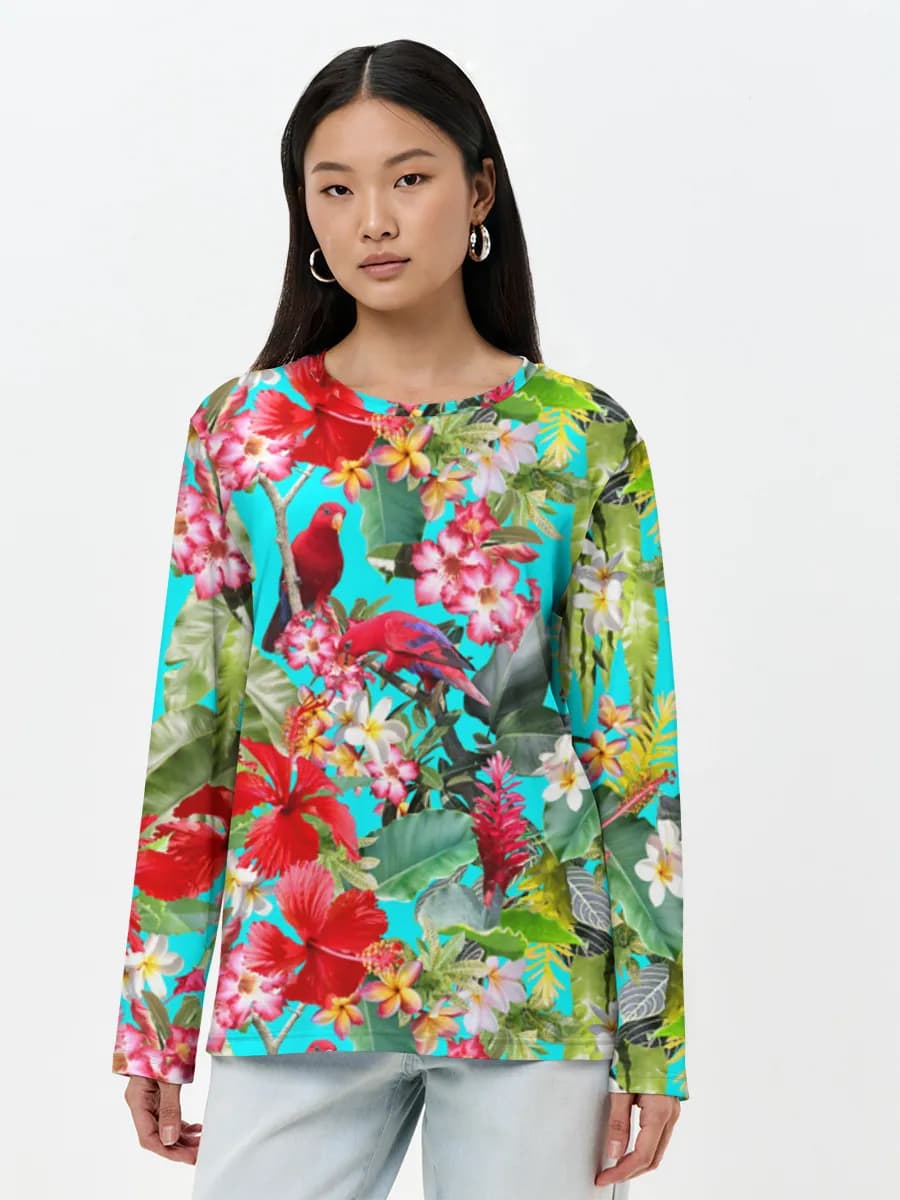 Women's long sleeve shirt. Cotton