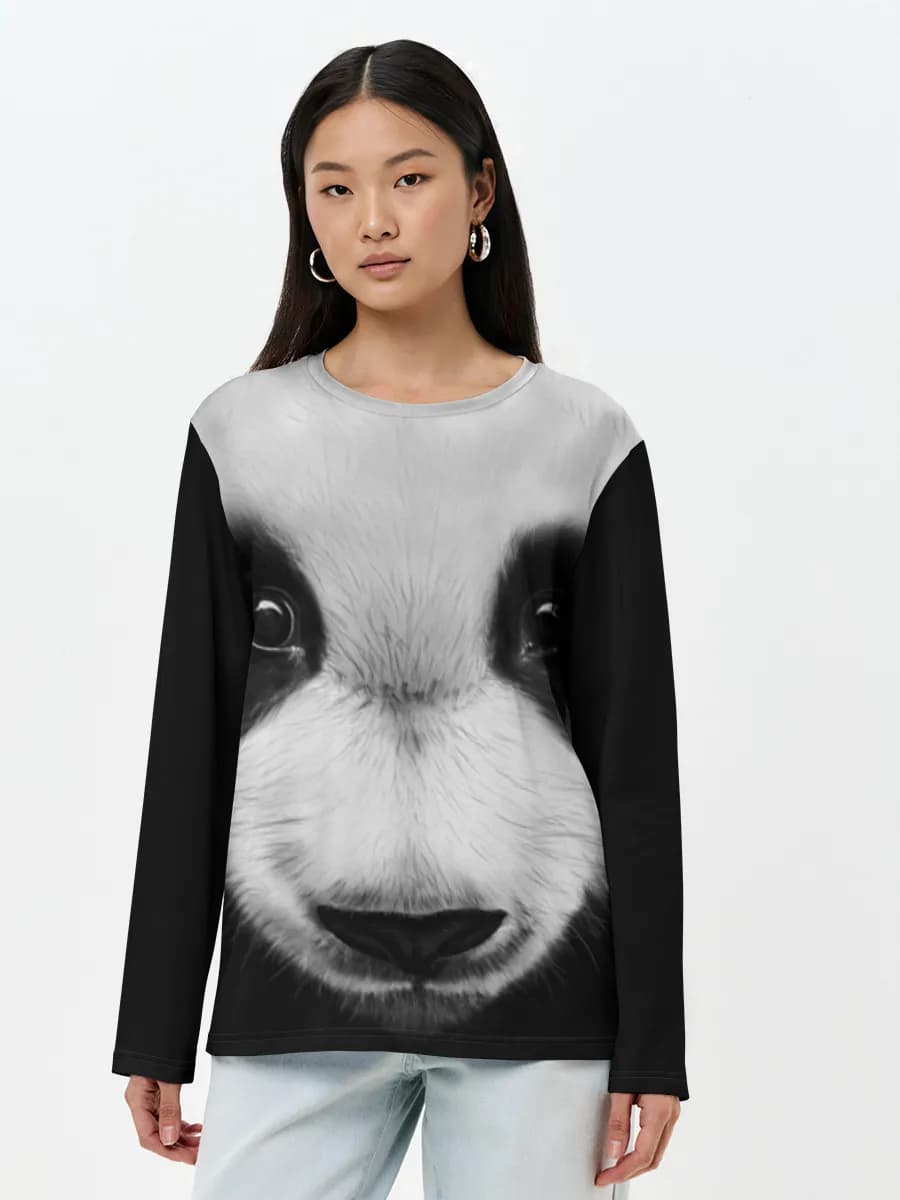 Women's long sleeve shirt. Cotton