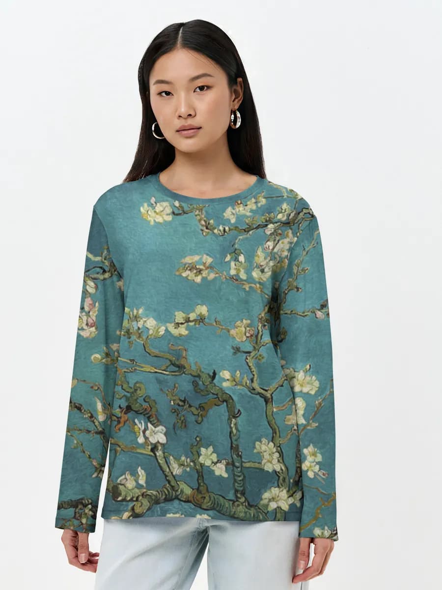 Women's long sleeve shirt. Cotton