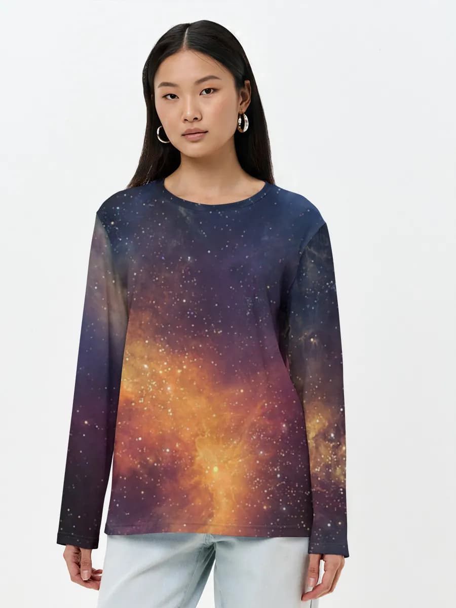 Women's long sleeve shirt. Cotton