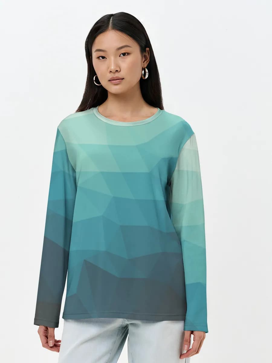 Women's long sleeve shirt. Cotton