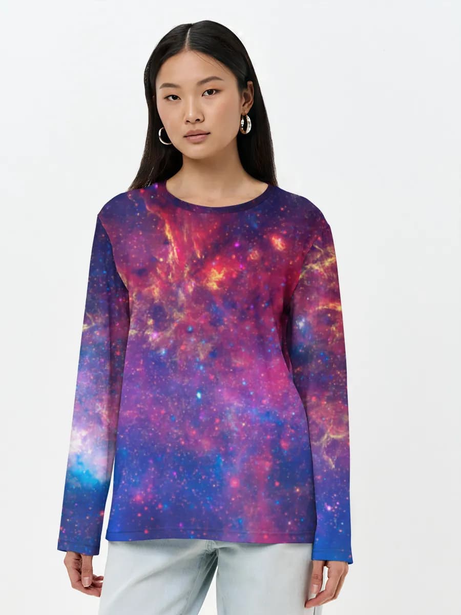 Women's long sleeve shirt. Cotton