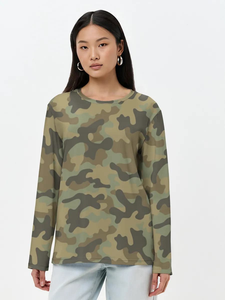 Women's long sleeve shirt. Cotton
