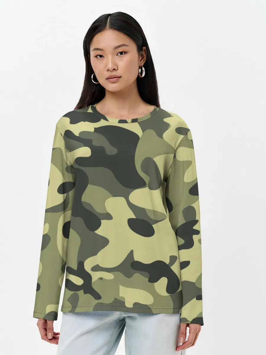 Women's long sleeve shirt. Cotton