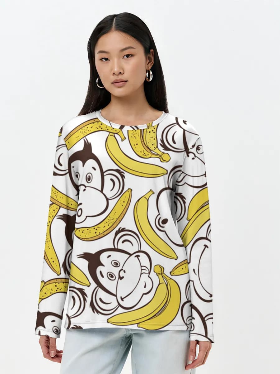 Women's long sleeve shirt. Cotton