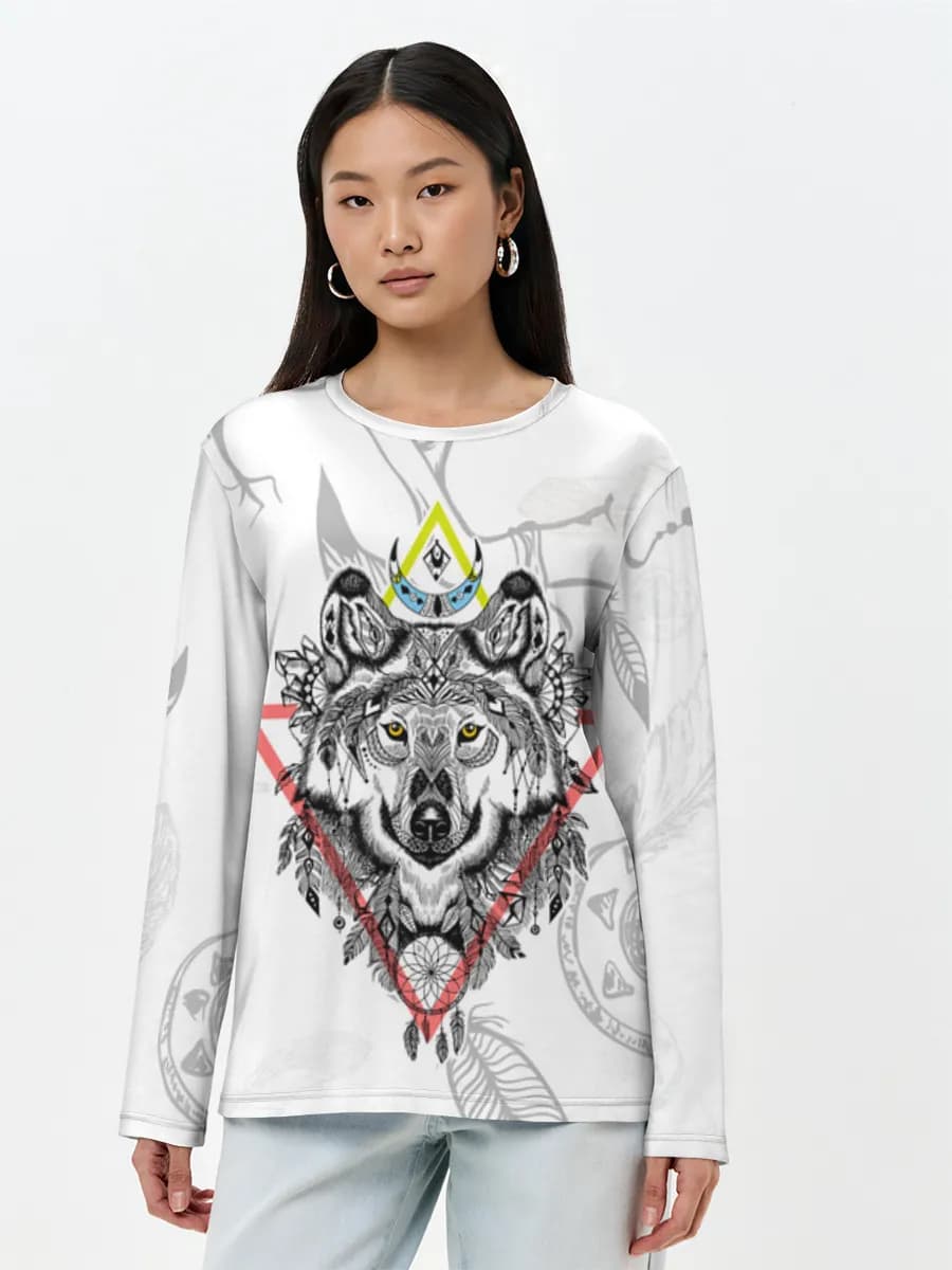 Women's long sleeve shirt. Cotton