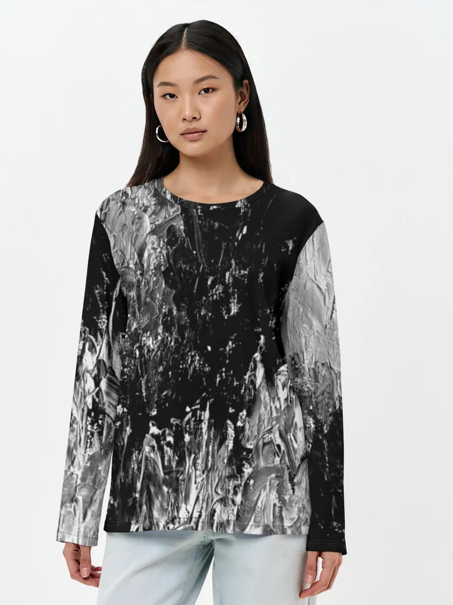 Women's long sleeve shirt. Cotton