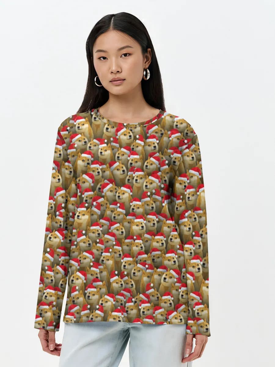 Women's long sleeve shirt. Cotton