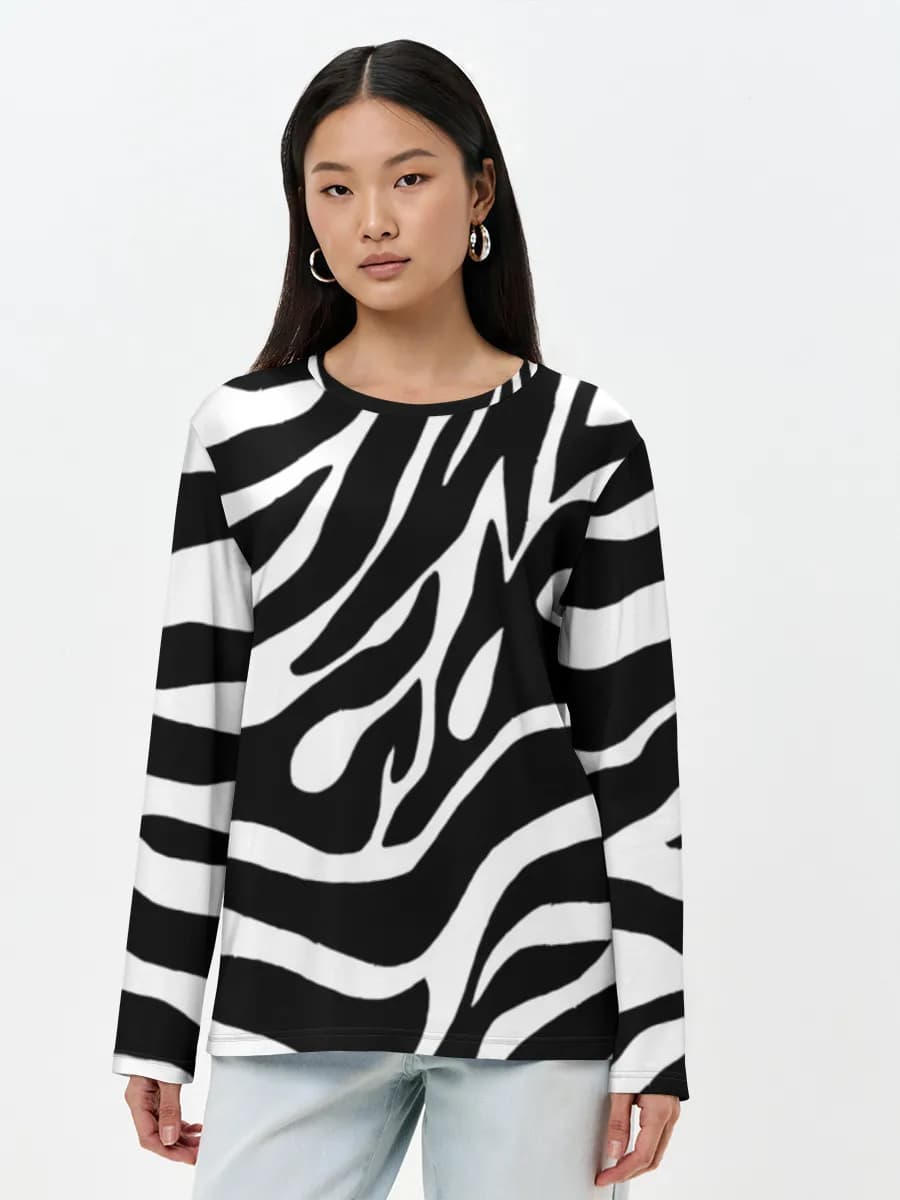 Women's long sleeve shirt. Cotton