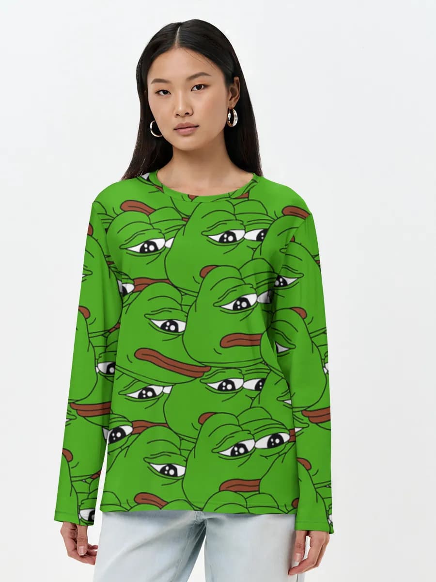 Women's long sleeve shirt. Cotton