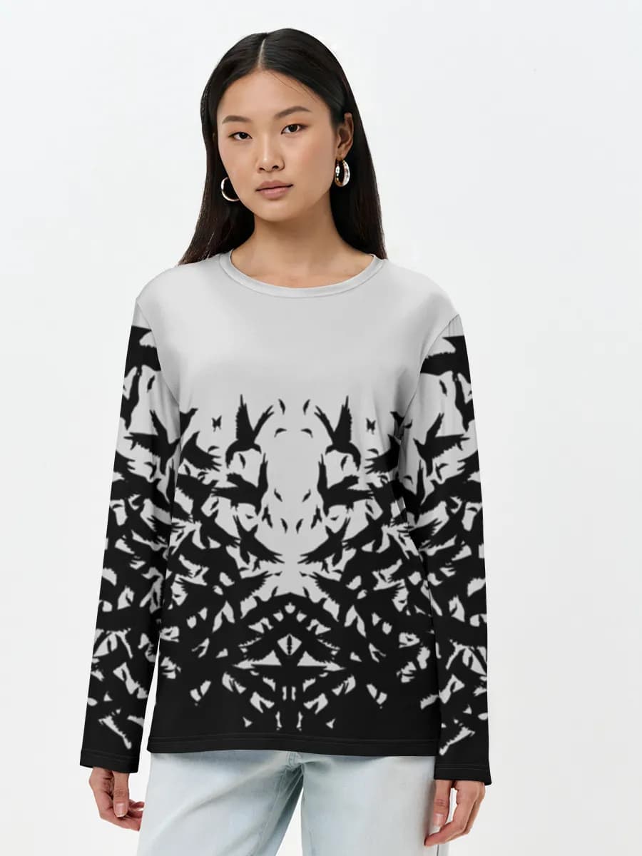 Women's long sleeve shirt. Cotton