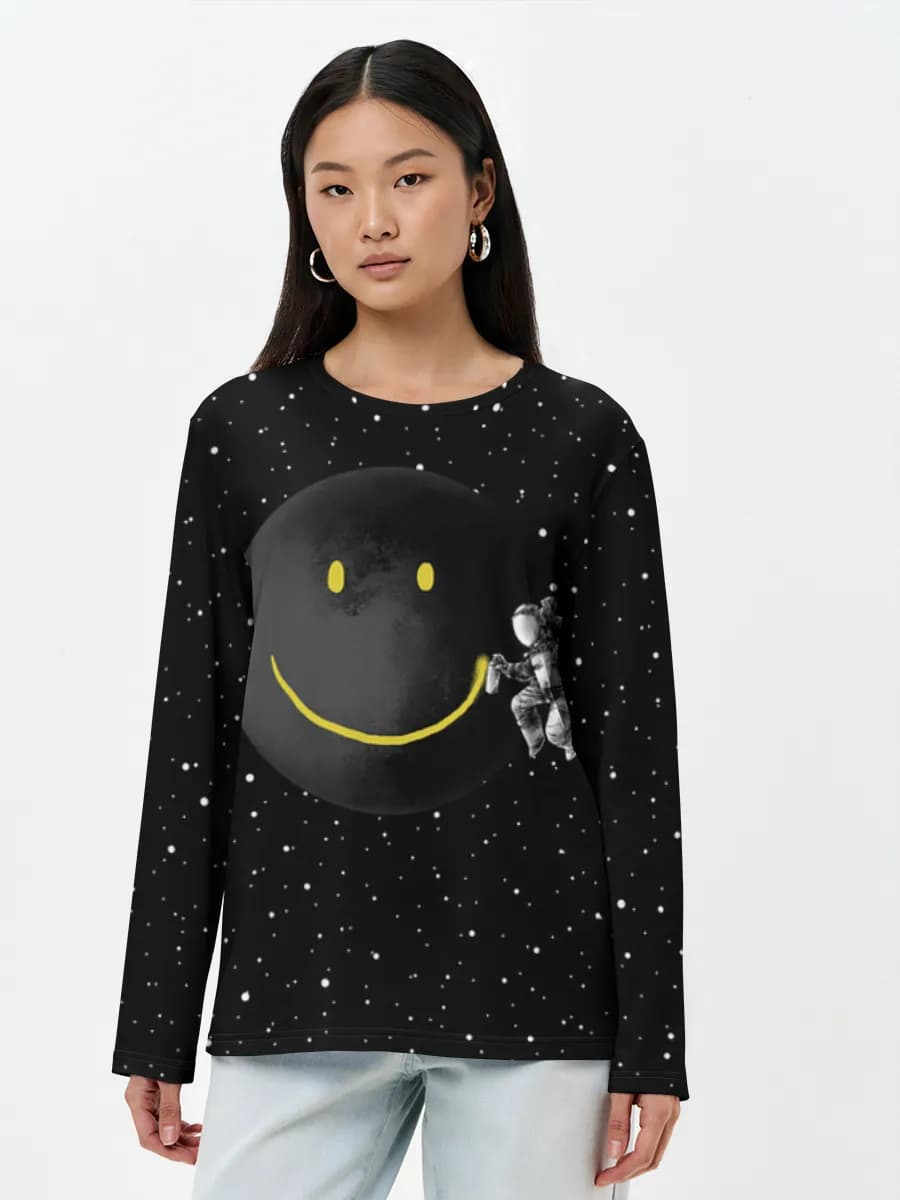 Women's long sleeve shirt. Cotton