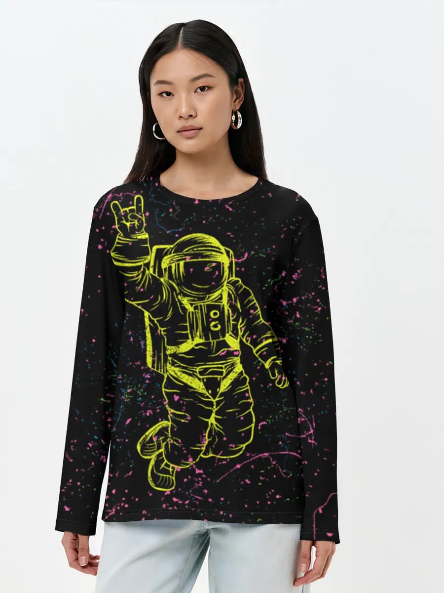 Women's long sleeve shirt. Cotton