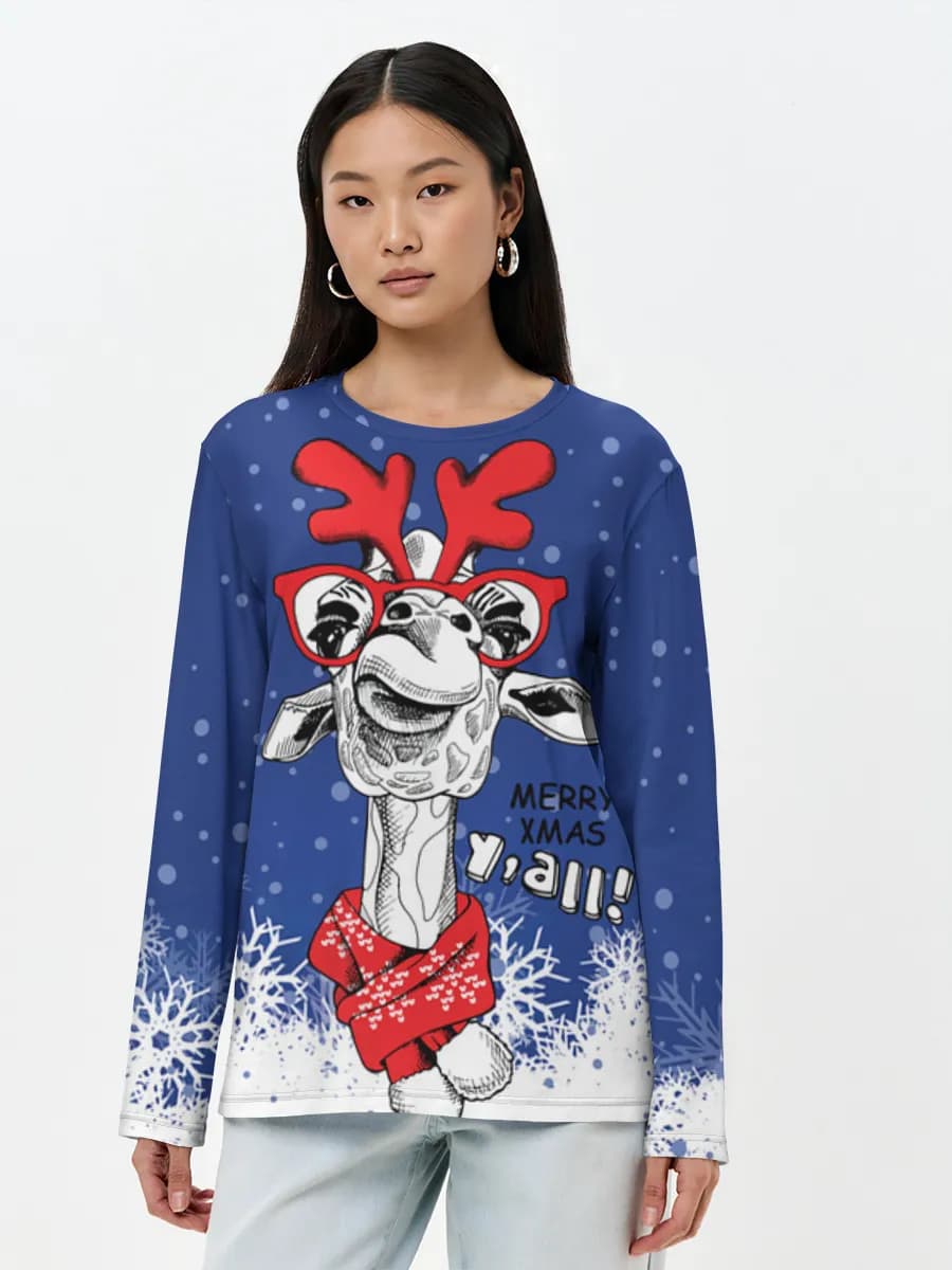 Women's long sleeve shirt. Cotton