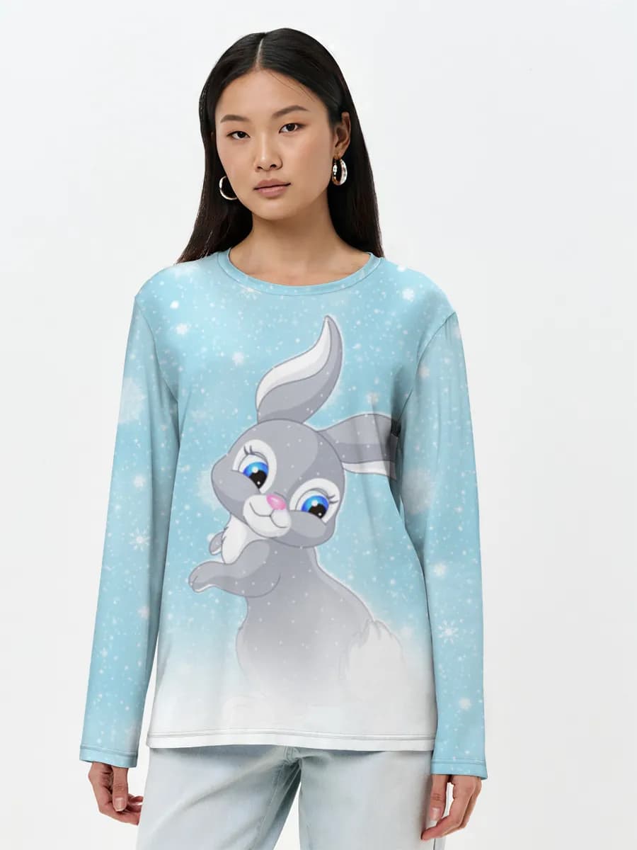 Women's long sleeve shirt. Cotton