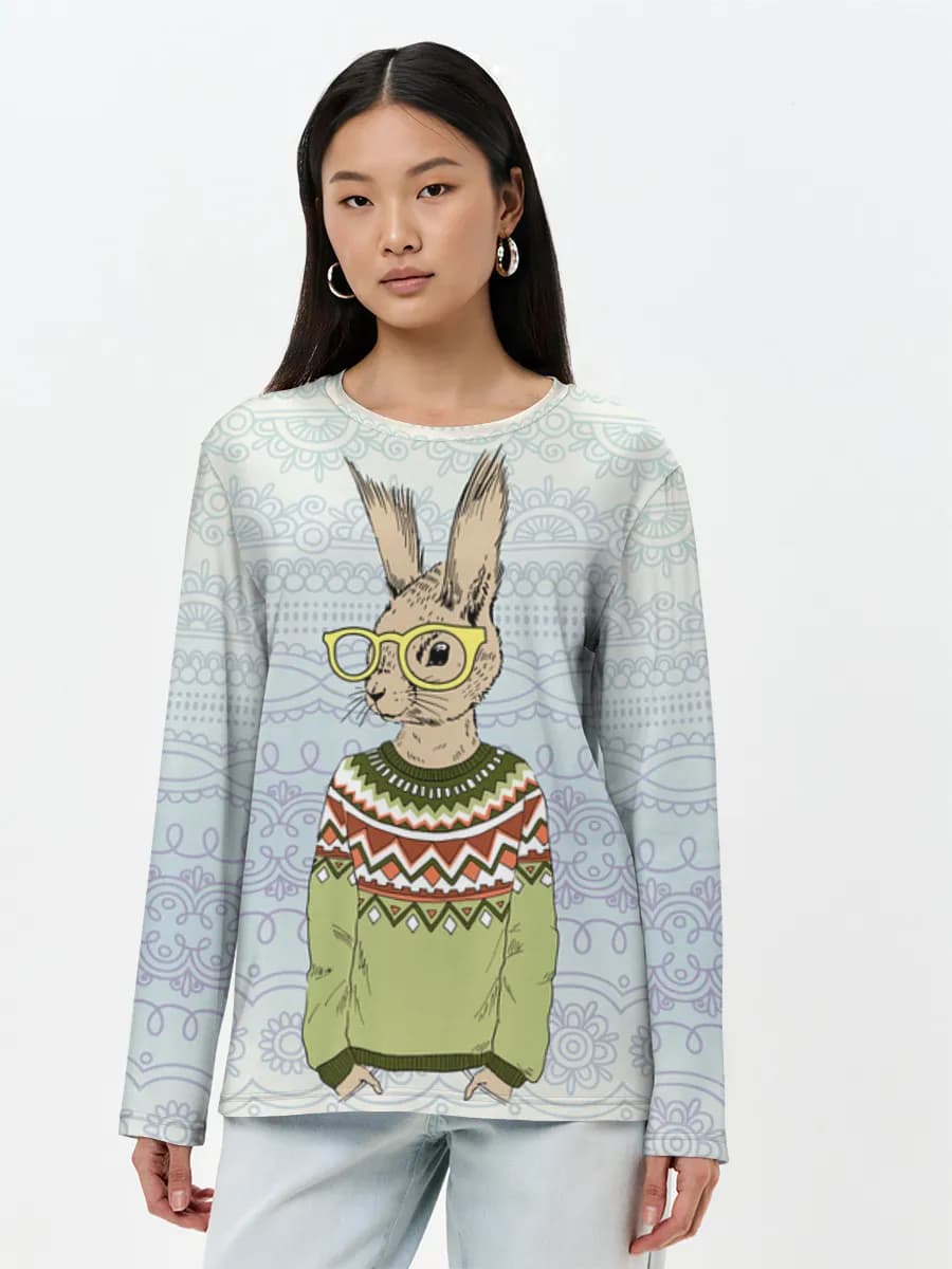 Women's long sleeve shirt. Cotton