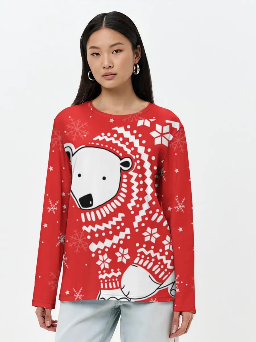 Women's long sleeve shirt. Cotton