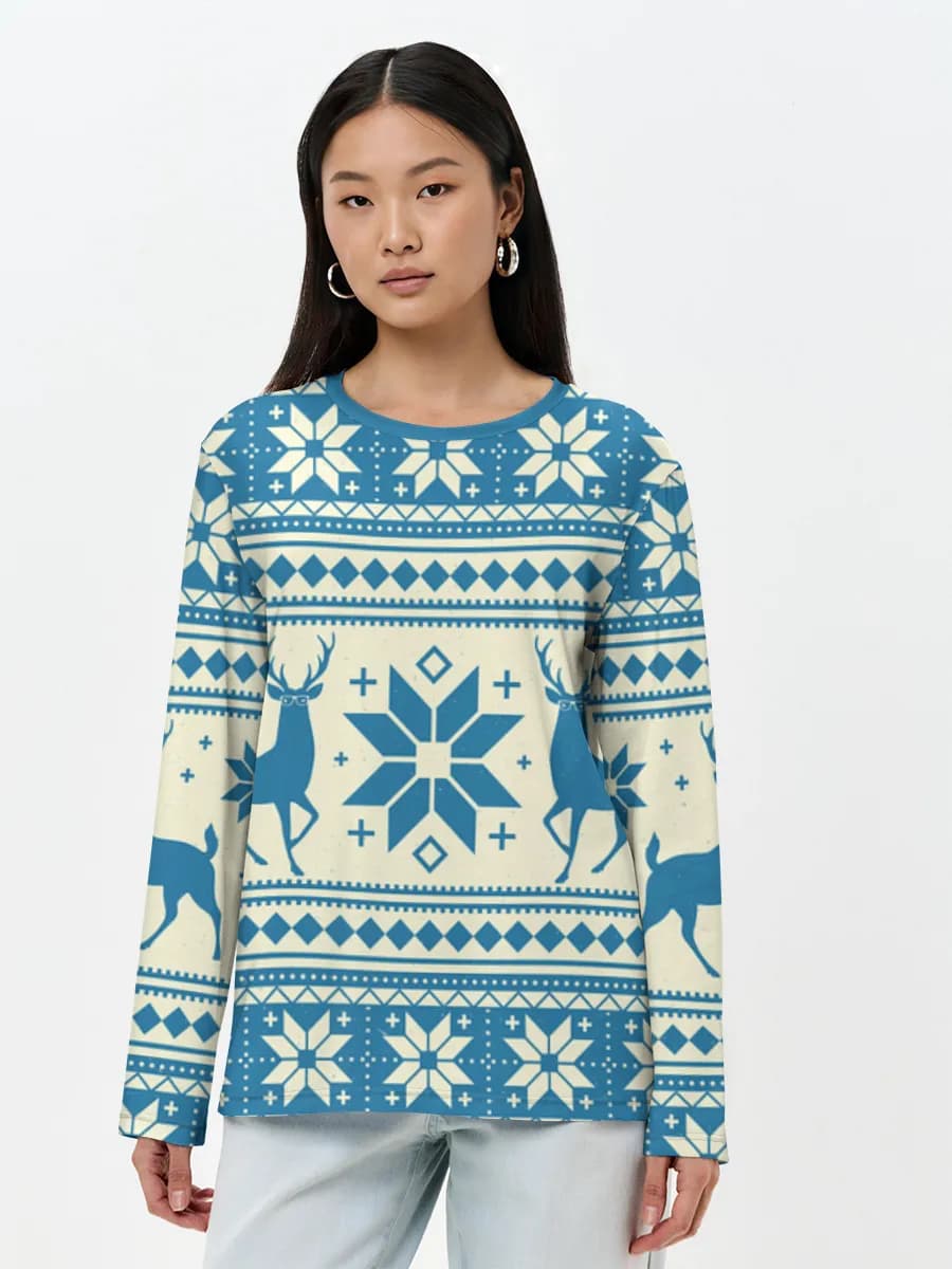 Women's long sleeve shirt. Cotton