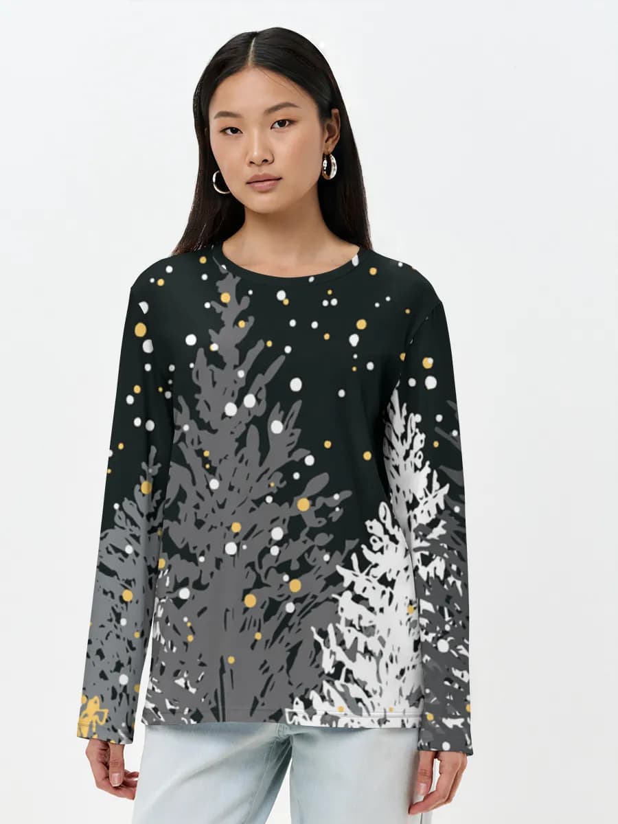 Women's long sleeve shirt. Cotton