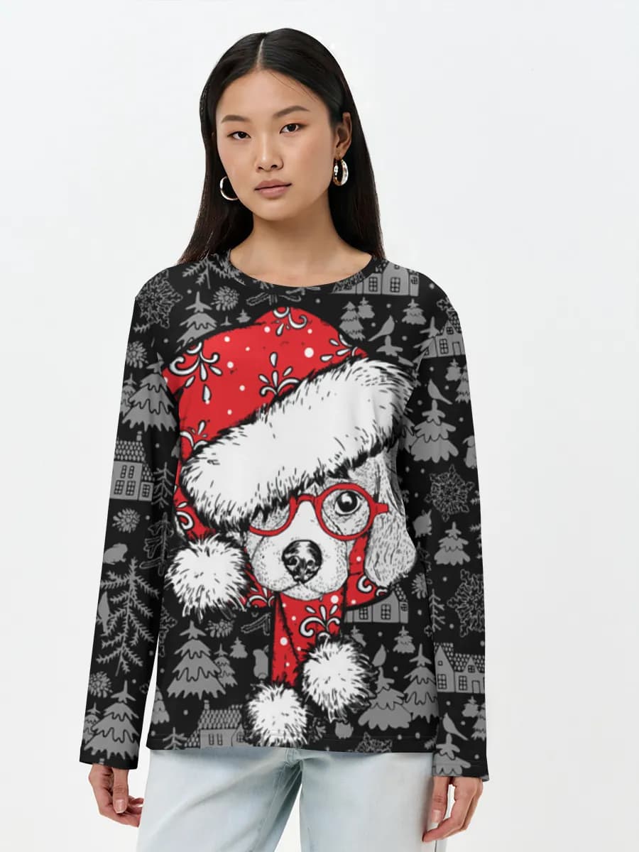 Women's long sleeve shirt. Cotton