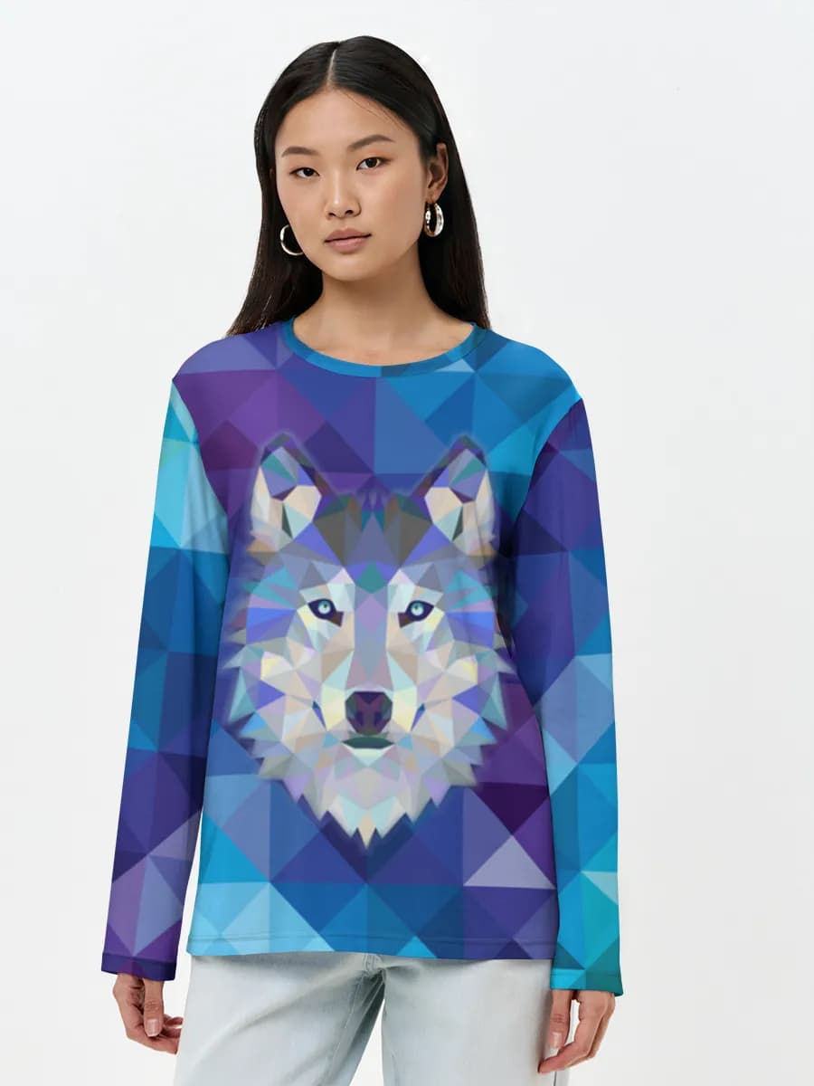 Women's long sleeve shirt. Cotton