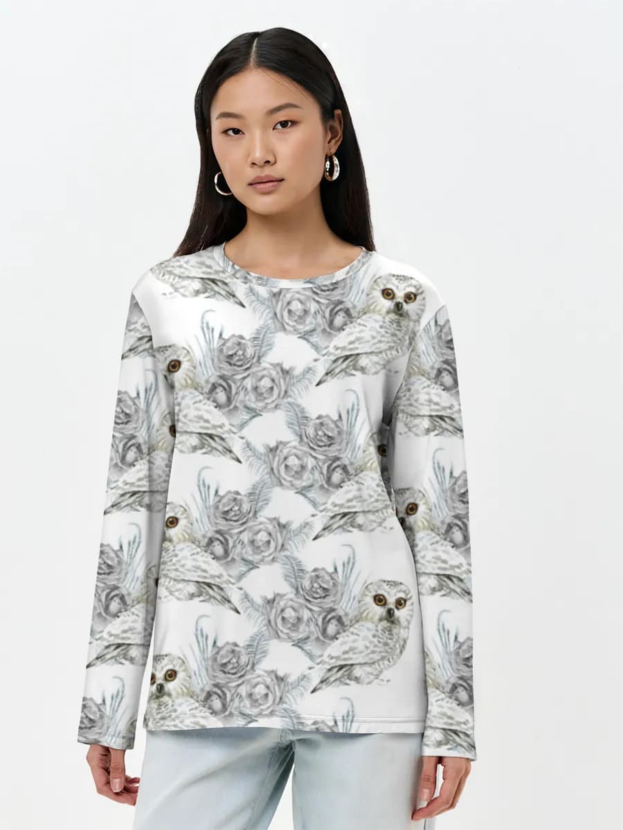 Women's long sleeve shirt. Cotton