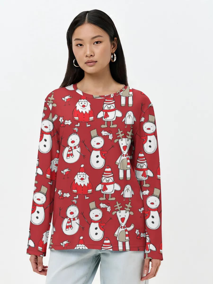 Women's long sleeve shirt. Cotton