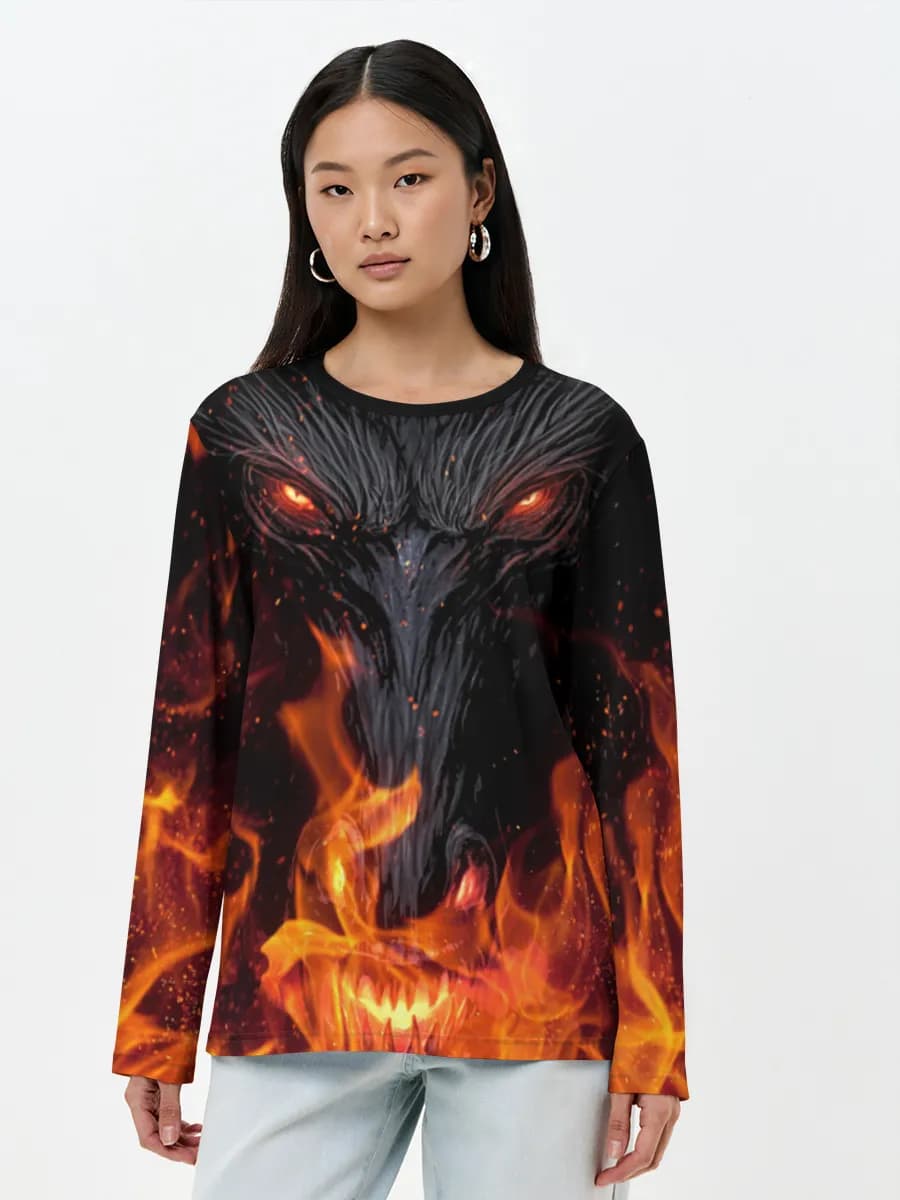 Women's long sleeve shirt. Cotton