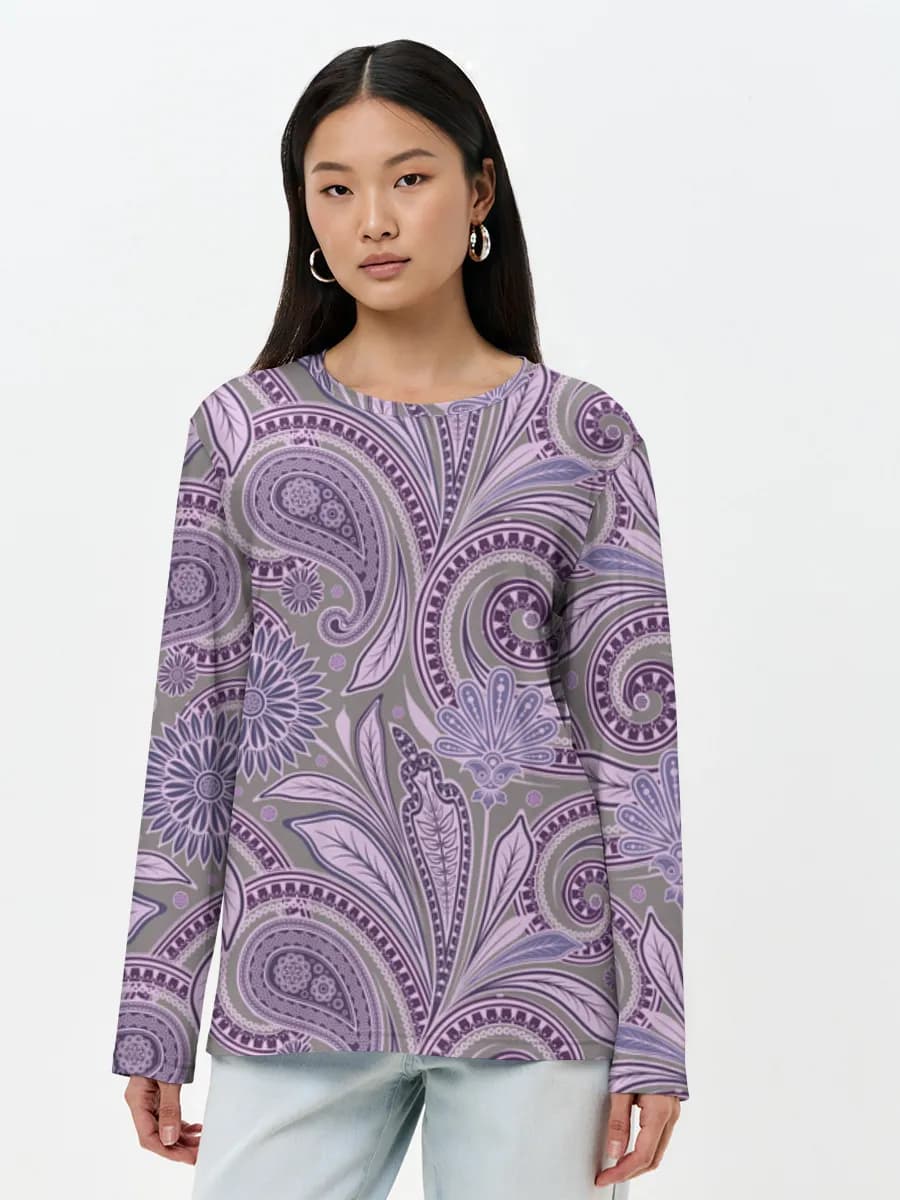 Women's long sleeve shirt. Cotton
