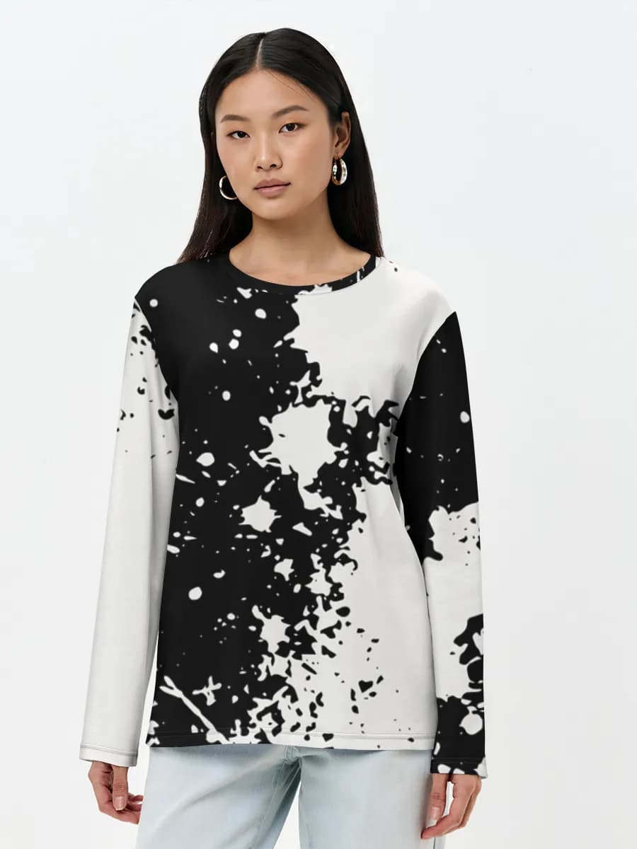 Women's long sleeve shirt. Cotton