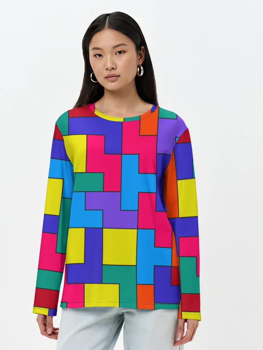 Women's long sleeve shirt. Cotton