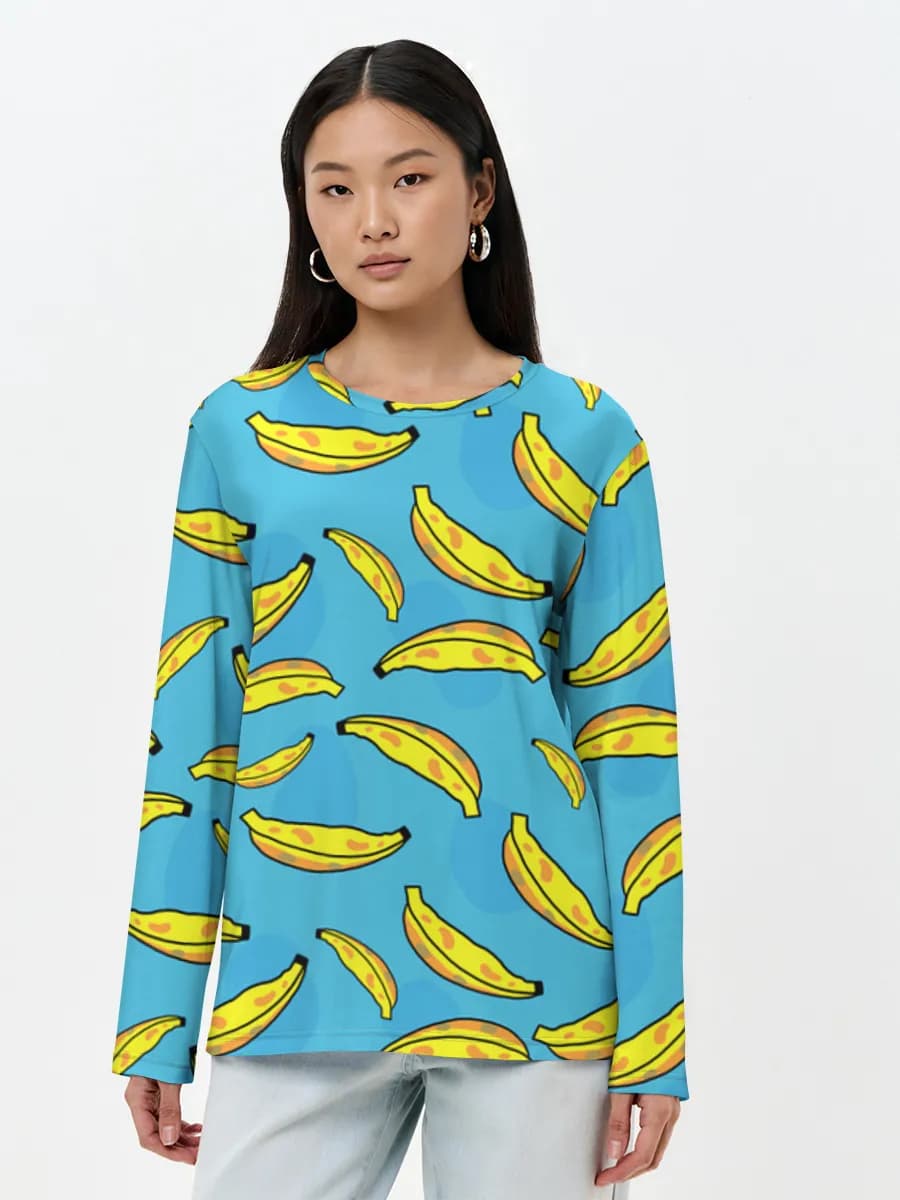 Camisa de manga larga para mujer. Algodón.