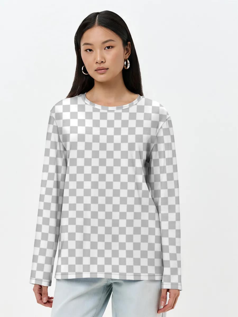 Women's long sleeve shirt. Cotton