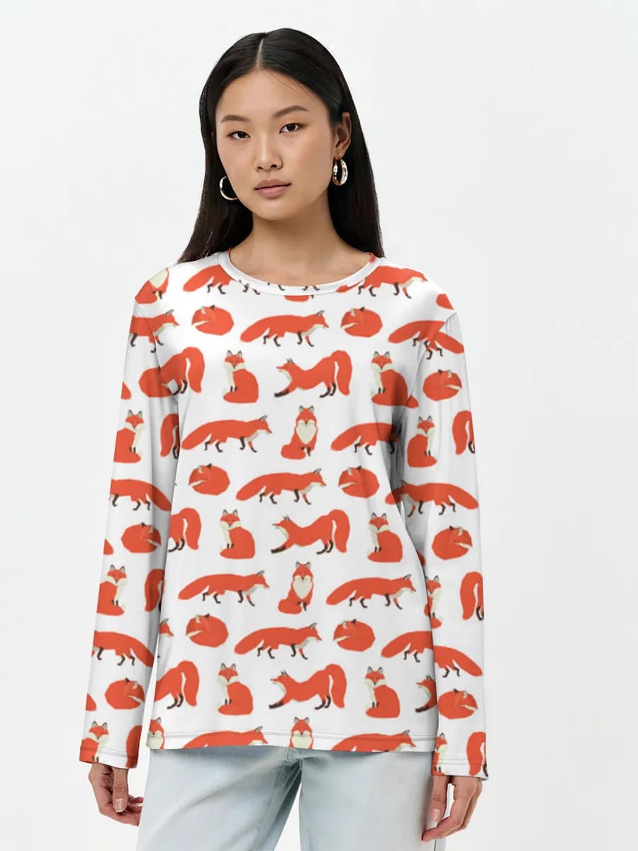 Women's long sleeve shirt. Cotton