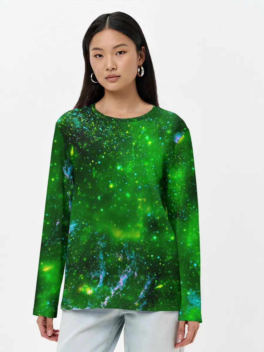 Women's long sleeve shirt. Cotton