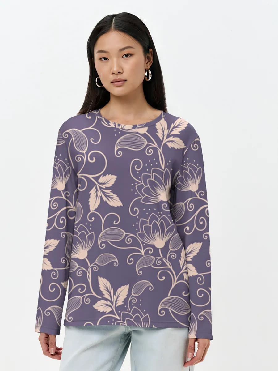 Women's long sleeve shirt. Cotton