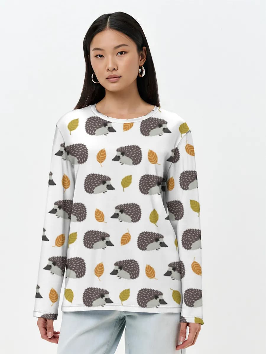 Women's long sleeve shirt. Cotton